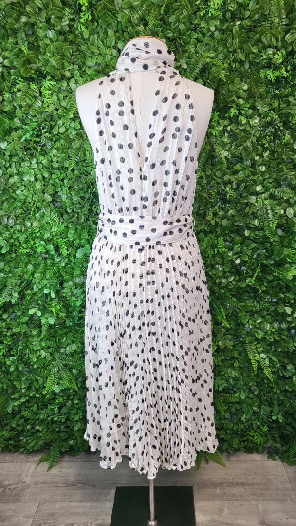 Witchery White/Black Polka Dot Dress (10)