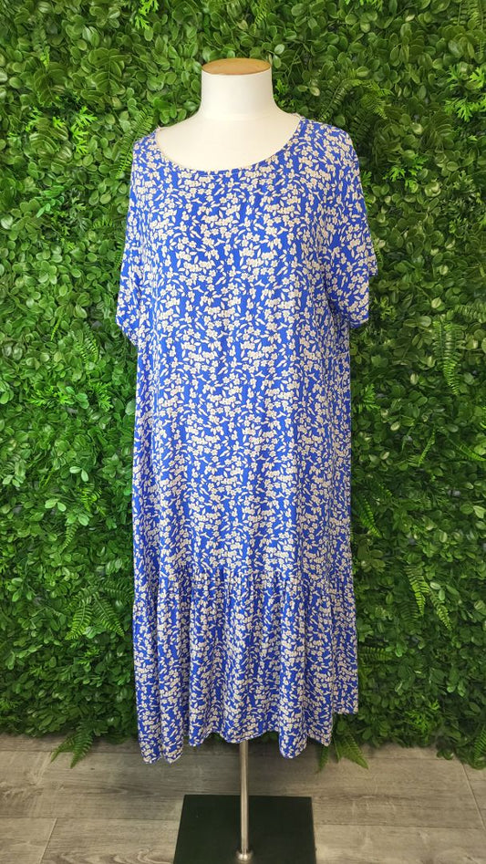 Momento Blue Floral Dress (10)