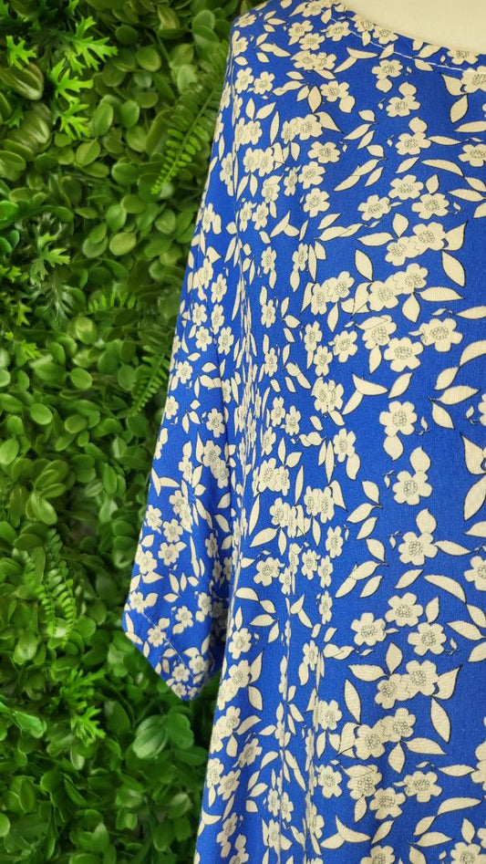 Momento Blue Floral Dress (10)