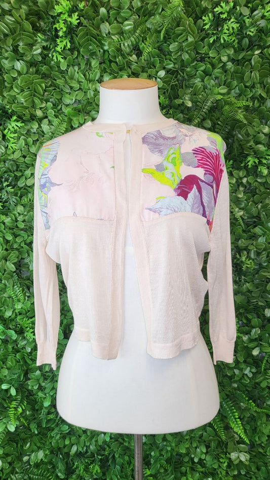 Ted Baker Pale Pink Silk Cardi (10-12)