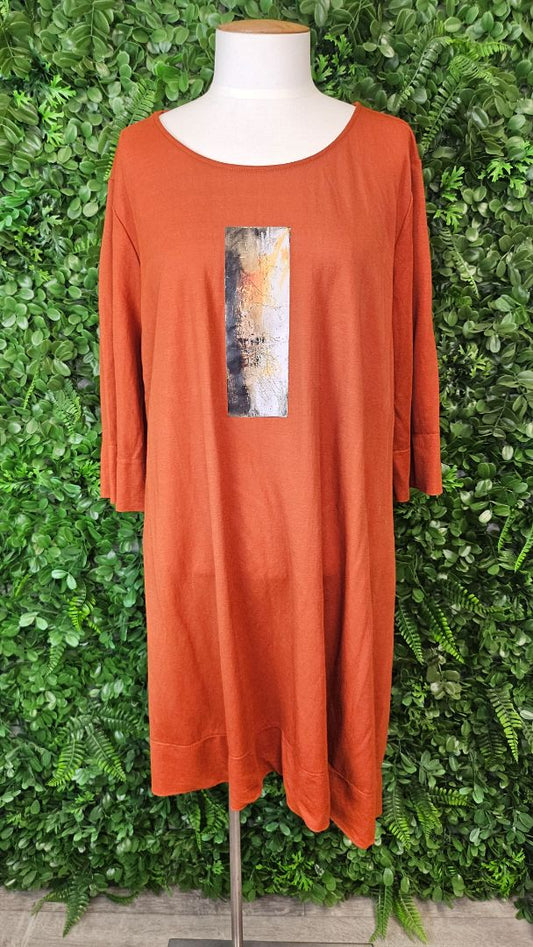 Deeanne Hobbs Rust Print Tunic (18)