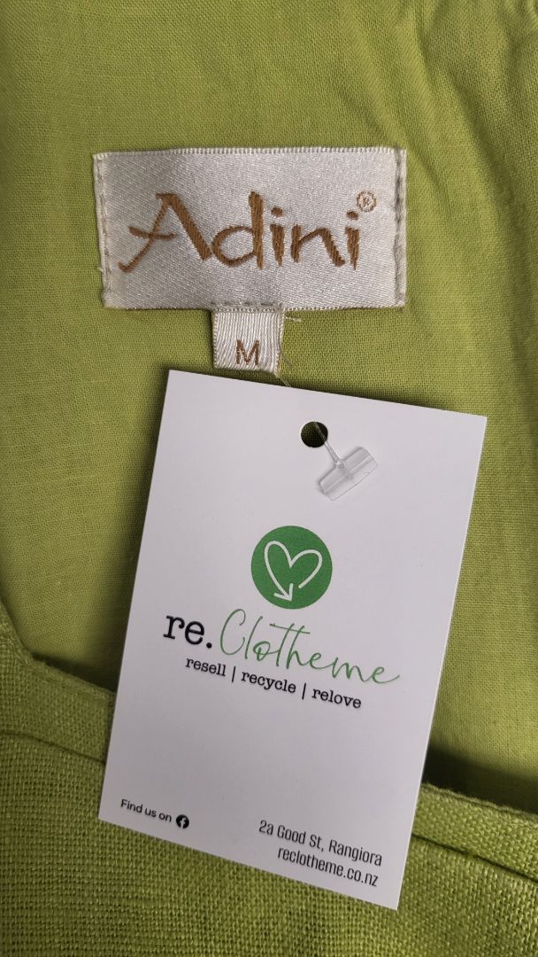 Adini Lime Linen Shift (12)