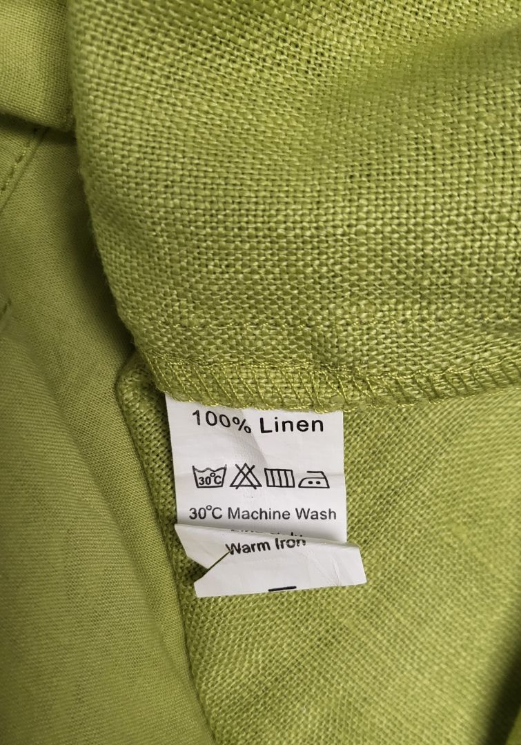 Adini Lime Linen Shift (12)