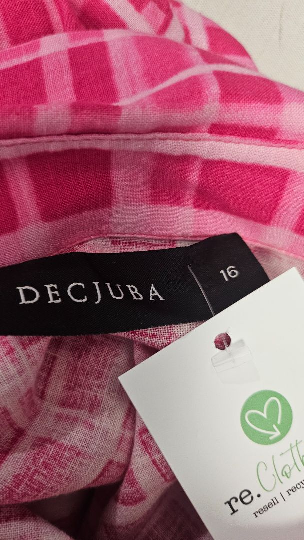 Decjuba Pink Check Blouse (16)