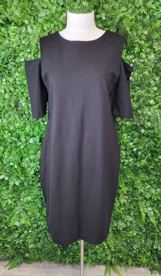 Paula Ryan Black Cold Shoulder Dress (14)