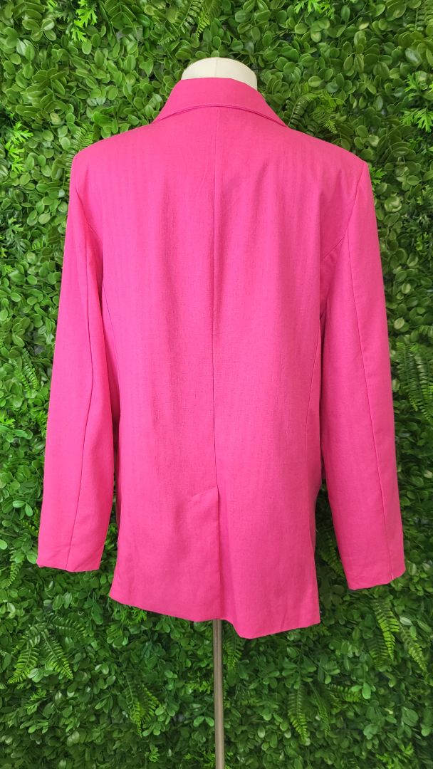 Ruby & Rain Pink Linen Blend Blazer BNWT (16-18)