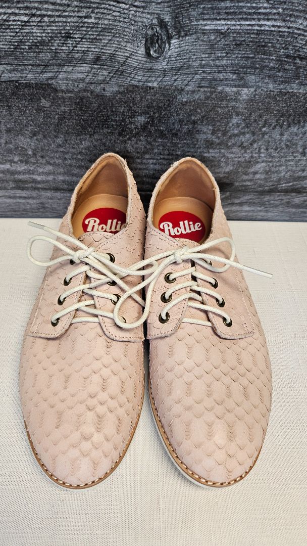 Rollie Blush Pink Derby Flat (36)