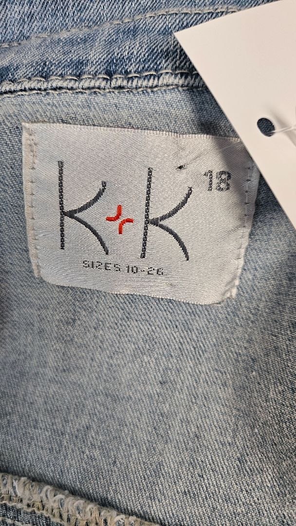 K+K Blue Raw Hem Jacket (18)