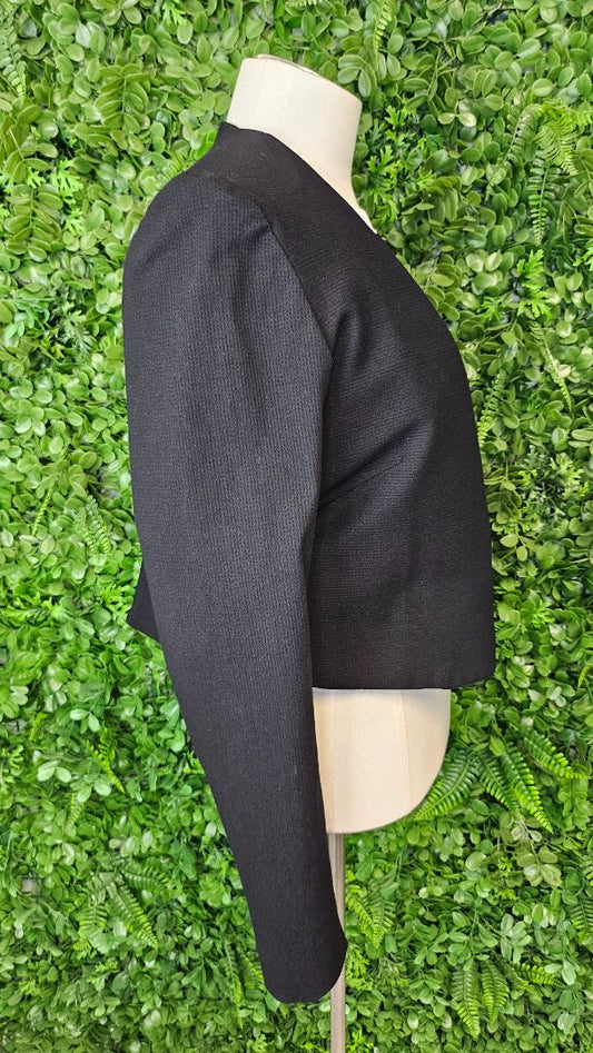 Dressed NZ Black Crop Blazer (12-14)