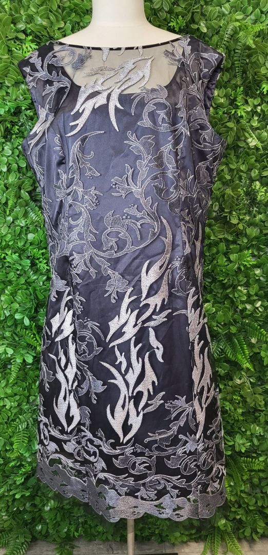 Anthea Crawford Grey Occasion Dress (18)