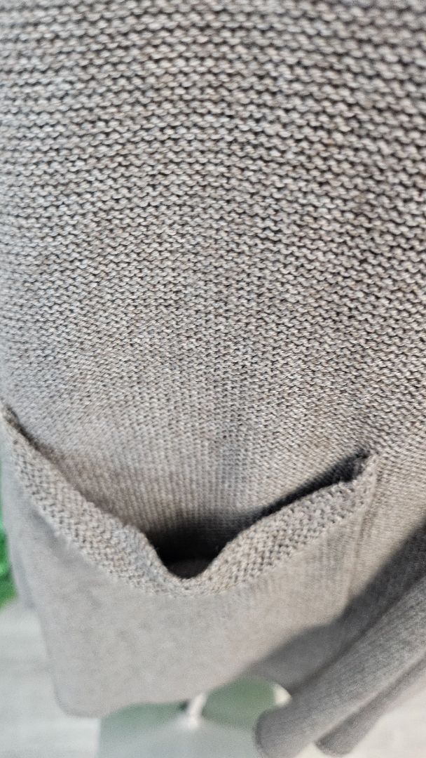 Foil Taupe Longline Vest (10)