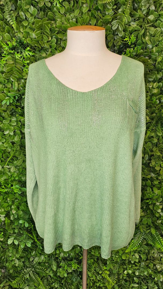 Made in Italy Green Lightweight Knit (12/14)