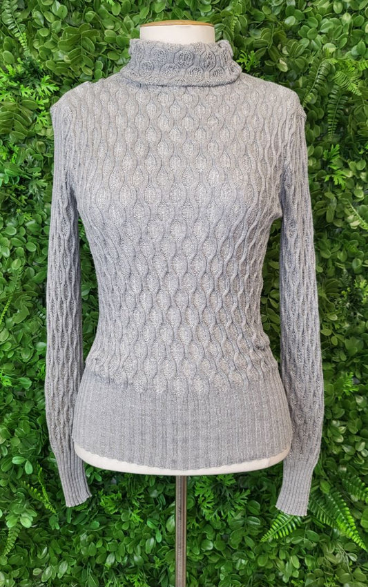 Unknown Grey Roll Neck Knit (10)