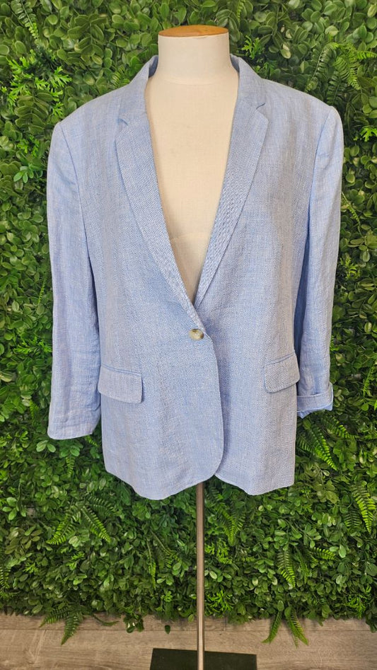 Sportscraft Blue Linen Blazer (18)
