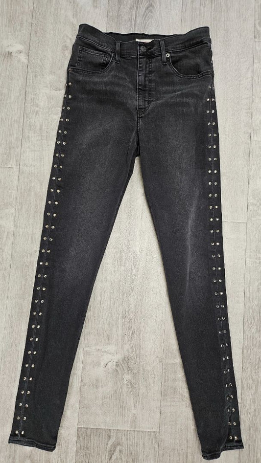 Levi Washed Black Mile High Super Skinny Jean (10)
