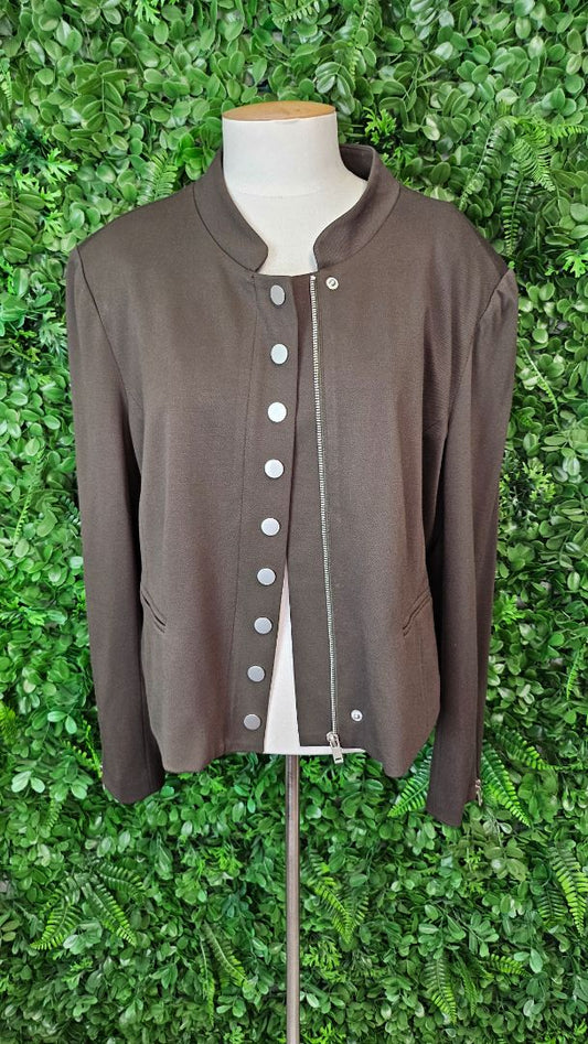Vassalli Khaki Military Style Jacket (16)