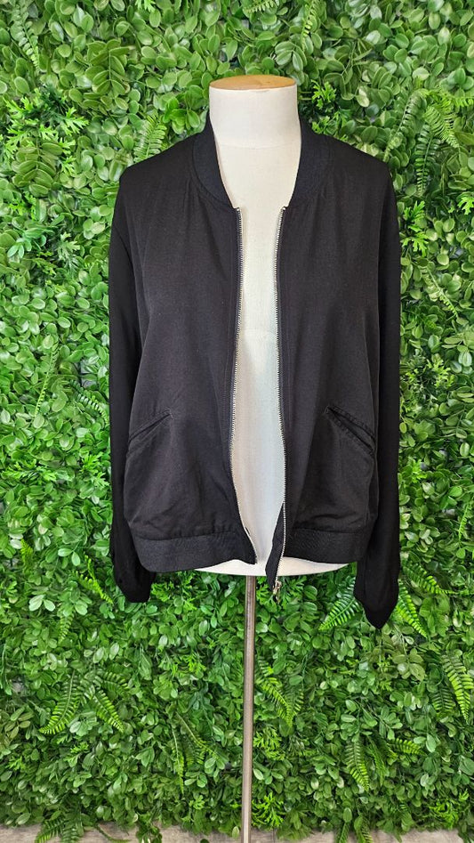 Lemon Tree Black Bomber Jacket (16)