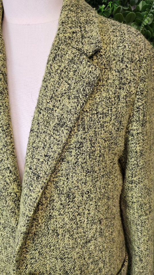 Maison Scotch Green Wool Blend Coat 10/12