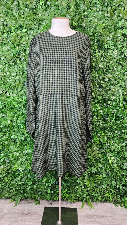 Max Green Gingham Gemma Dress BNWT (16)