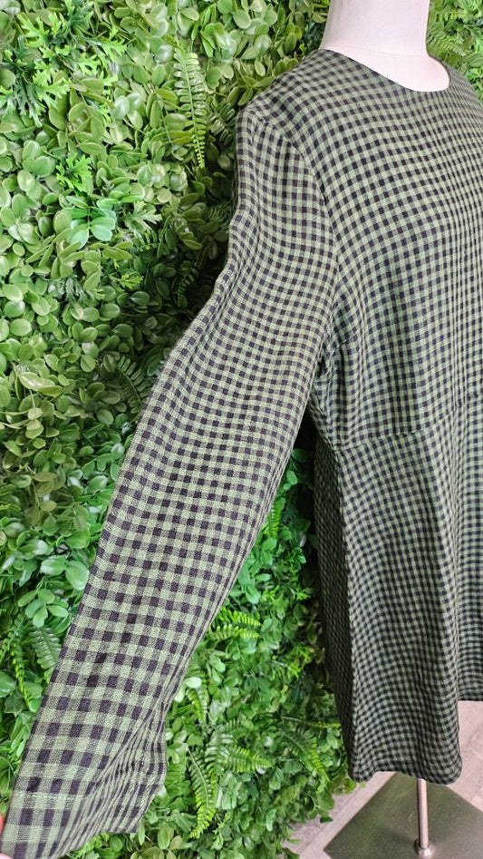 Max Green Gingham Gemma Dress BNWT (16)