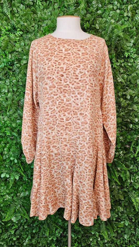 Seed Animal Fluted Hem Dress (10)