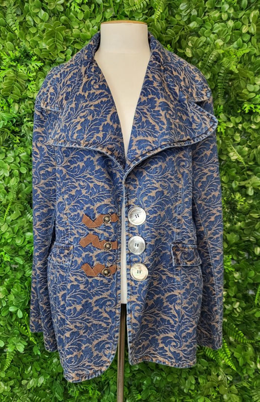 Annah Stretton Blue Print Print Jacket (14)