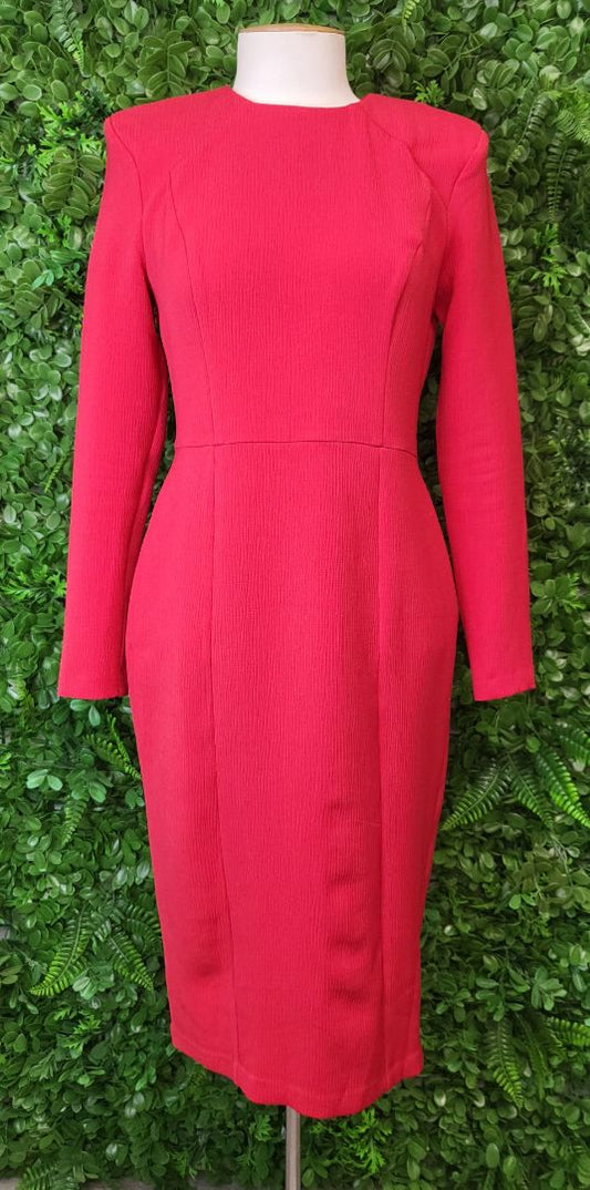Asos Red Fitted Dress (10)