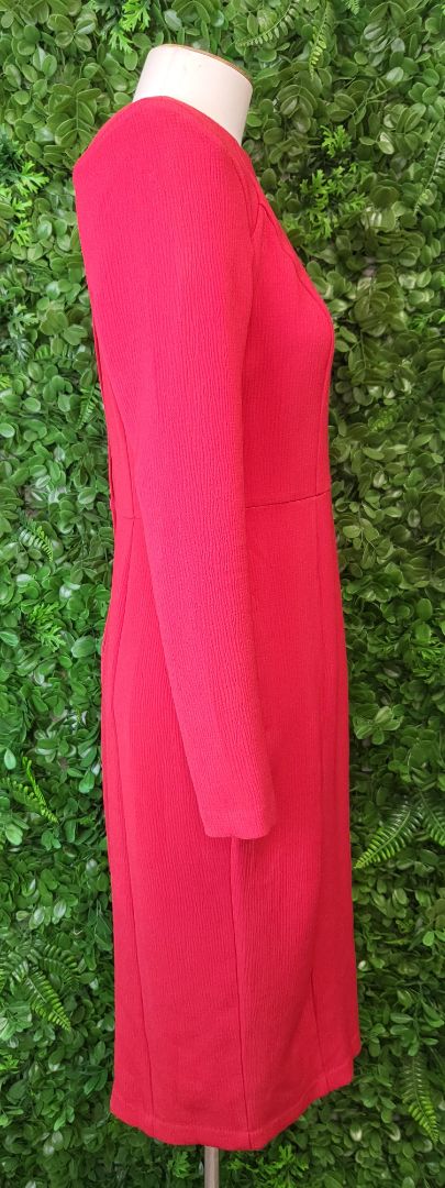Asos Red Fitted Dress (10)