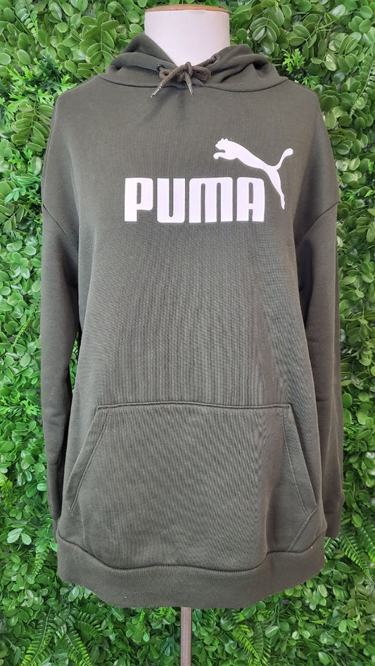 Puma Khaki Logo Hoodie (12)