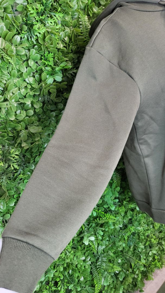 Puma Khaki Logo Hoodie (12)