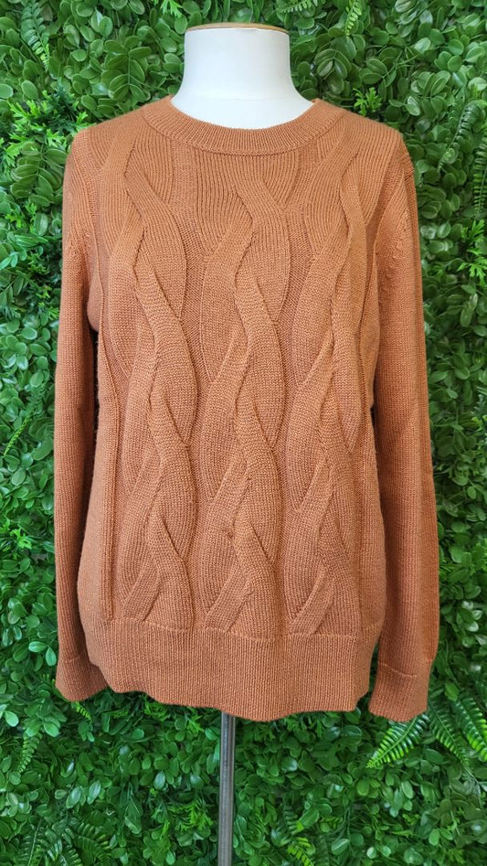 Sportscraft Rust Cable Knit Jumoer (12)