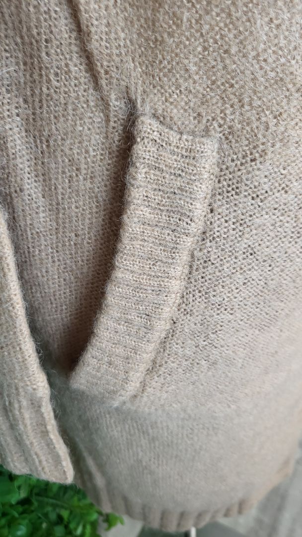 Country Road Tan Longline Cardi Knit (8-10)