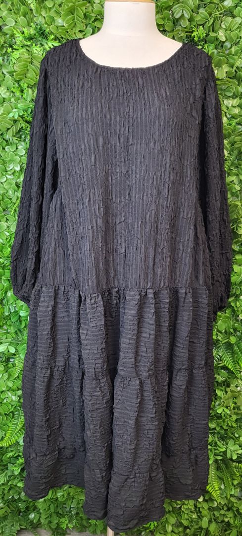 Drama The Label Black Textured Dress (16)