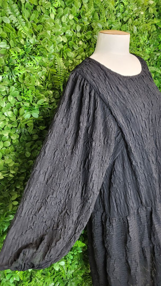 Drama The Label Black Textured Dress (16)