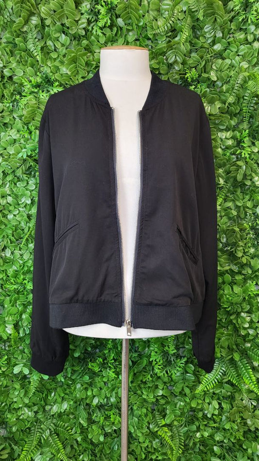 Lemon Tree Black Riki Bomber Jacket BNWT (14)