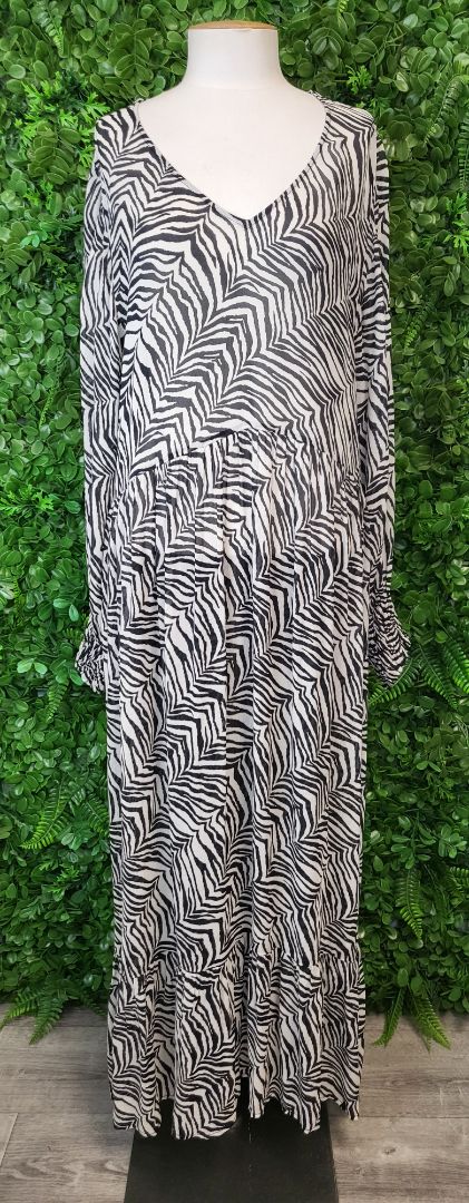 Max Zebra Print Sheer Maxi Dress (16)