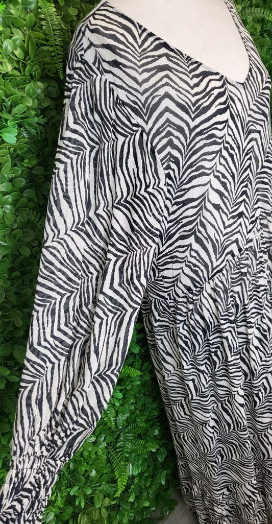 Max Zebra Print Sheer Maxi Dress (16)