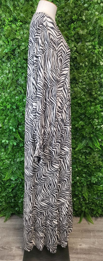 Max Zebra Print Sheer Maxi Dress (16)