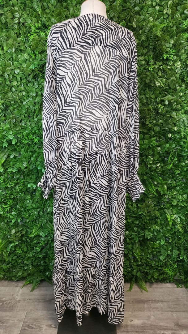 Max Zebra Print Sheer Maxi Dress (16)