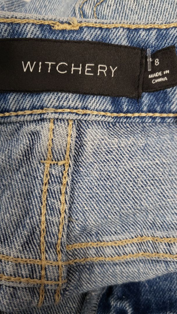 Witchery Blue Wash Flared Jean (8)
