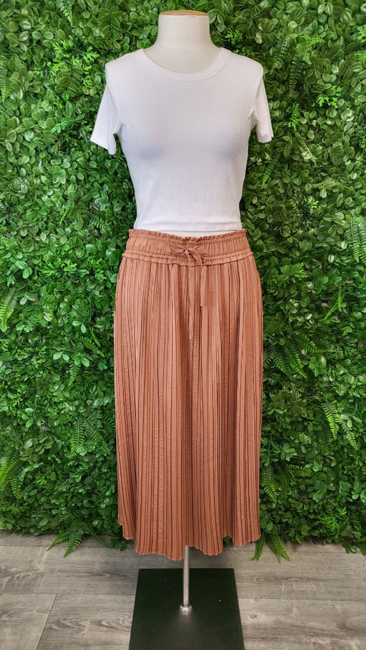 Seed Toffee Pleat Skirt (10)