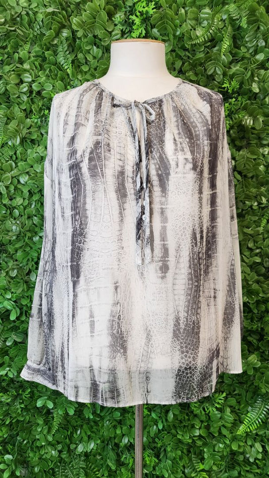 Zara Reptile Print Blouse BNWT (14)