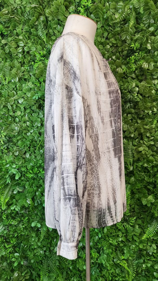 Zara Reptile Print Blouse BNWT (14)