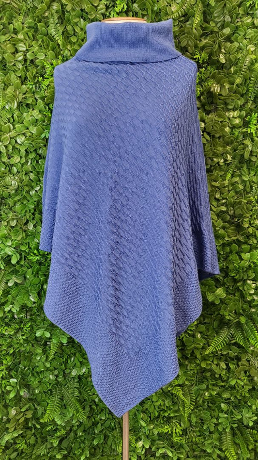 Ivy Blu Ocean Merino Knit Poncho (10-14)