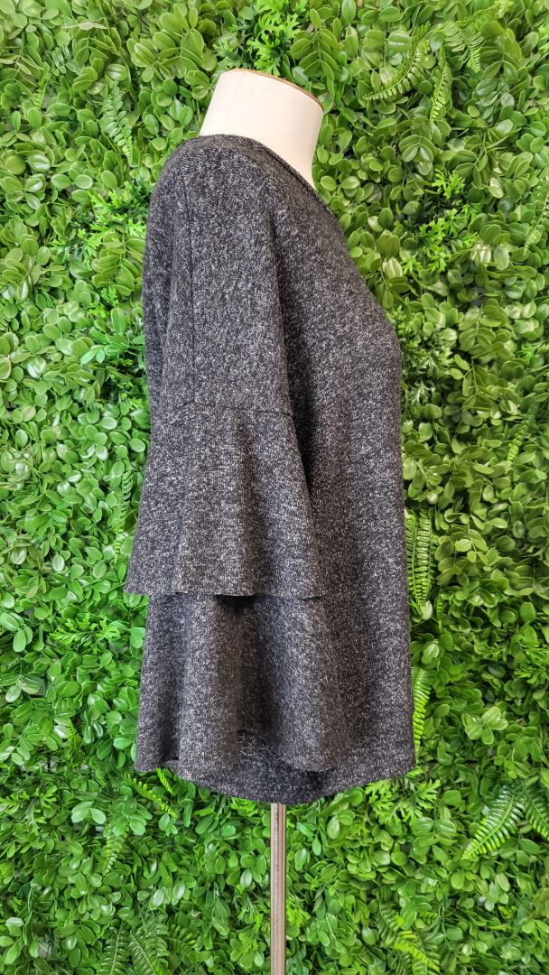 New Look Grey Flare Sleeve Top (12)
