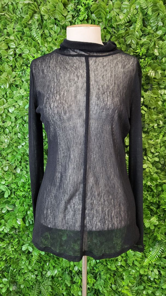 Siren Black Roll Neck Top (12)