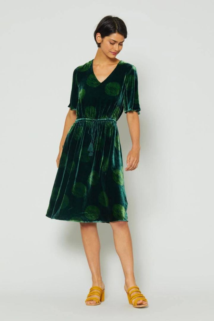 Gorman Green Velvet Dress (8)