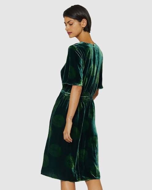 Gorman Green Velvet Dress (8)