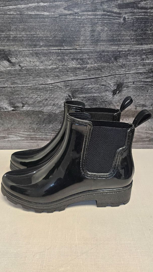 UGG Black Vivien PVC Gumboot NEW (41)