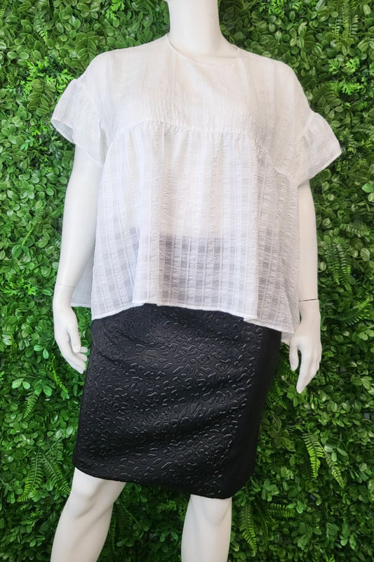 Decjuba White Babydoll Top (14-18)